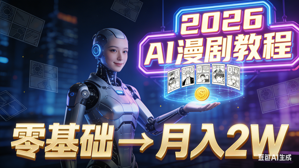 图片[1]-2026AI 漫剧陪跑课程 零基础 AI 漫剧制作教程 副业变现实操课