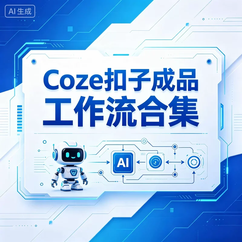Coze扣子成品工作流合集｜AI自动化+智能体开发全套教程-木木暖资源杂货铺