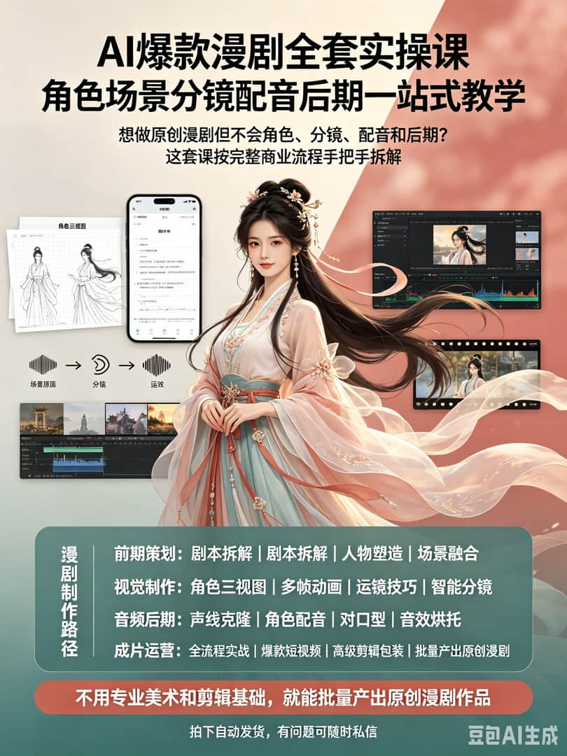 AI漫剧全流程实操课