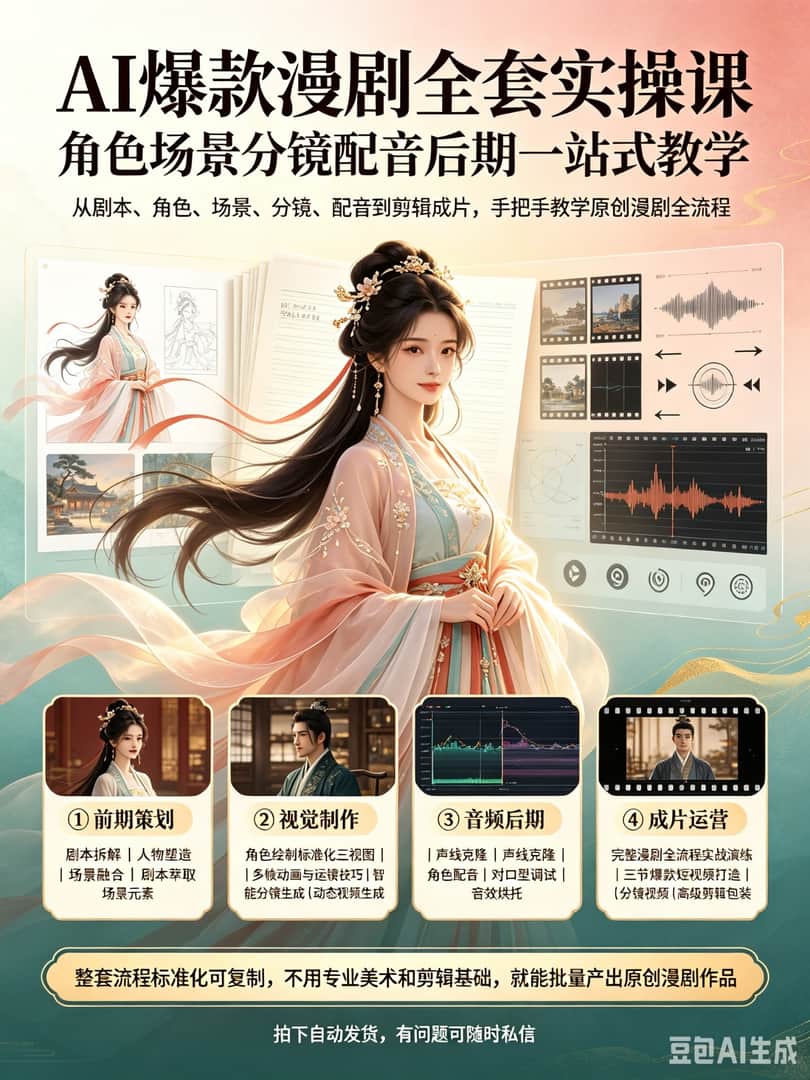 AI漫剧全流程实操课