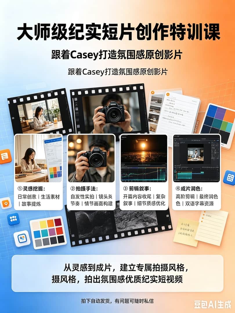 大师级纪实短片创作特训