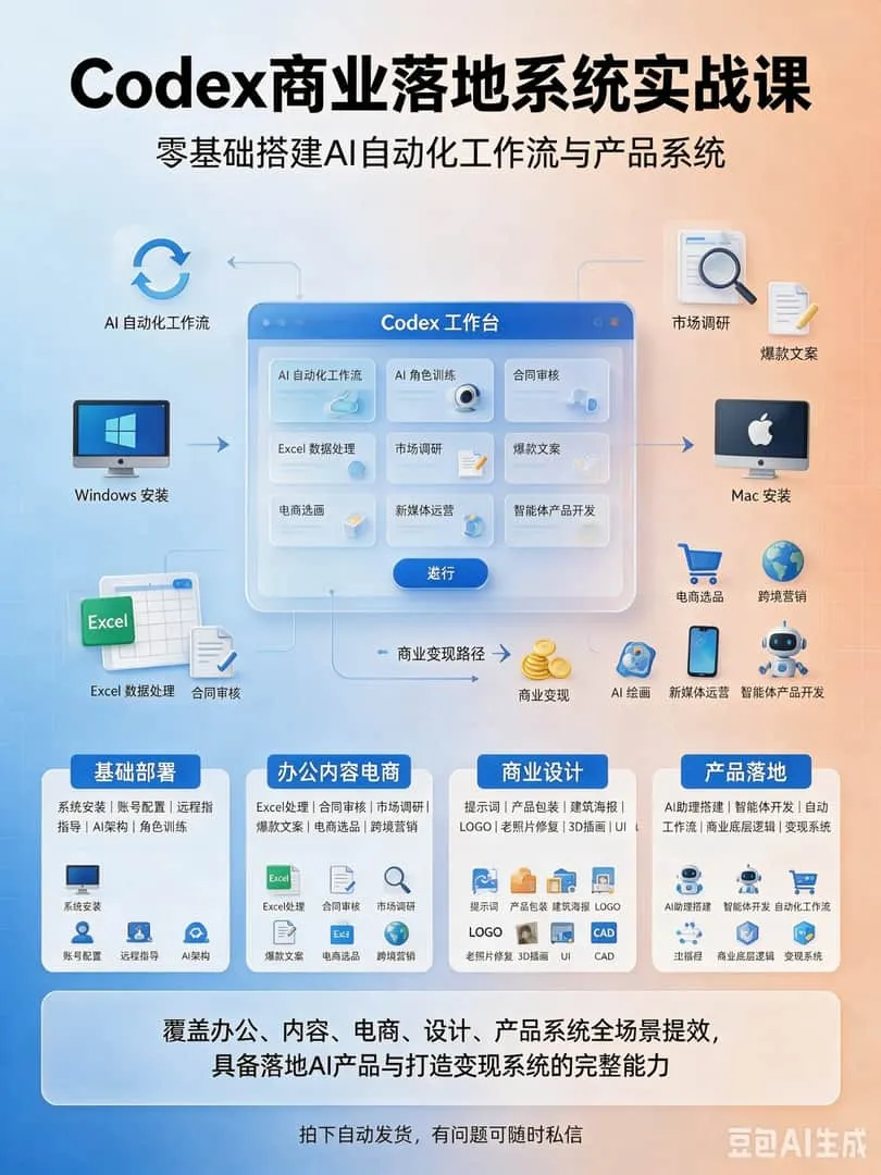 Codex零基础自动化实战-木木暖资源站