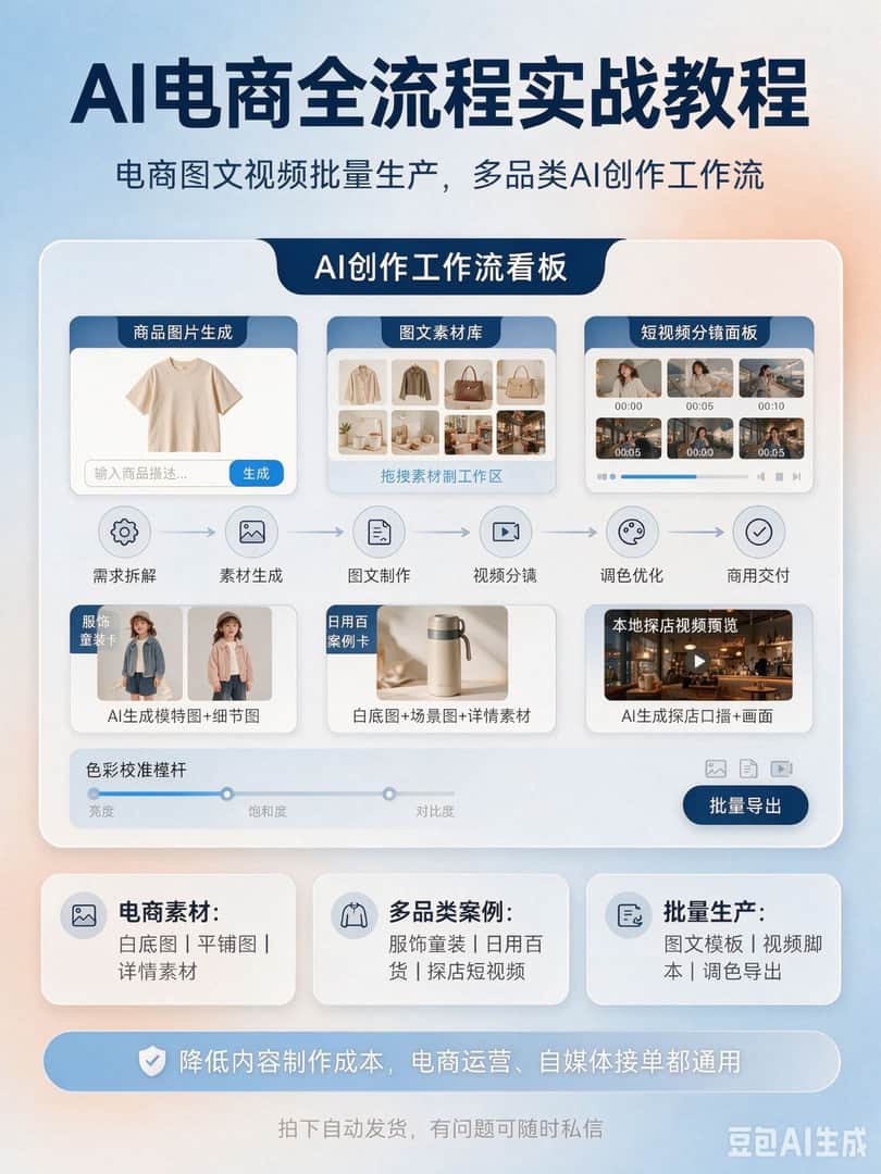 AI电商内容批量制作教程 - 详细介绍与使用教程