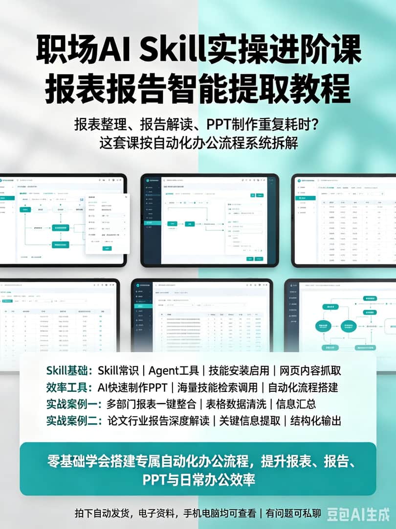 AI办公技能实操进阶课