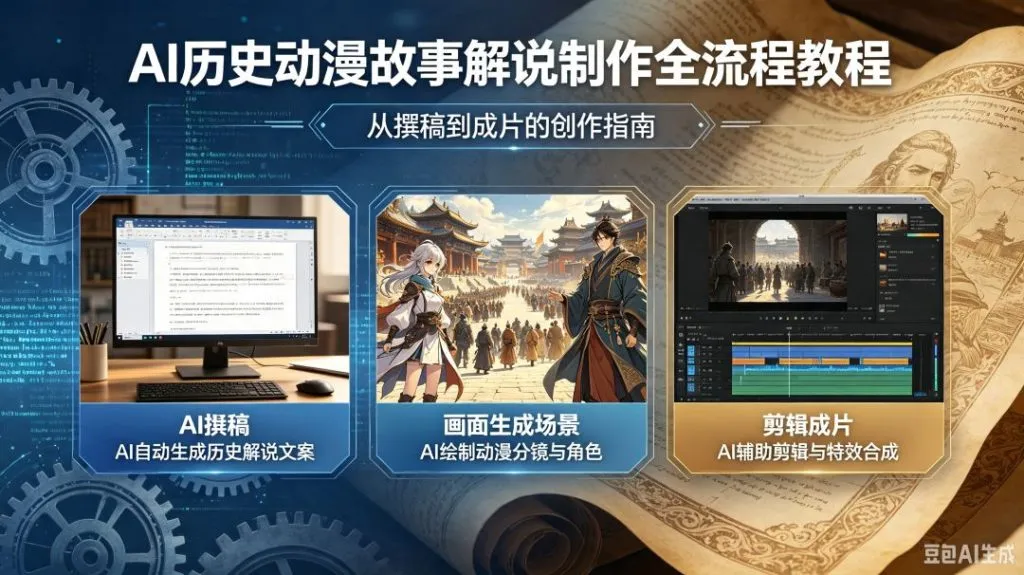 AI历史动漫故事解说制作全流程教程（2026整合版）-木木暖资源站