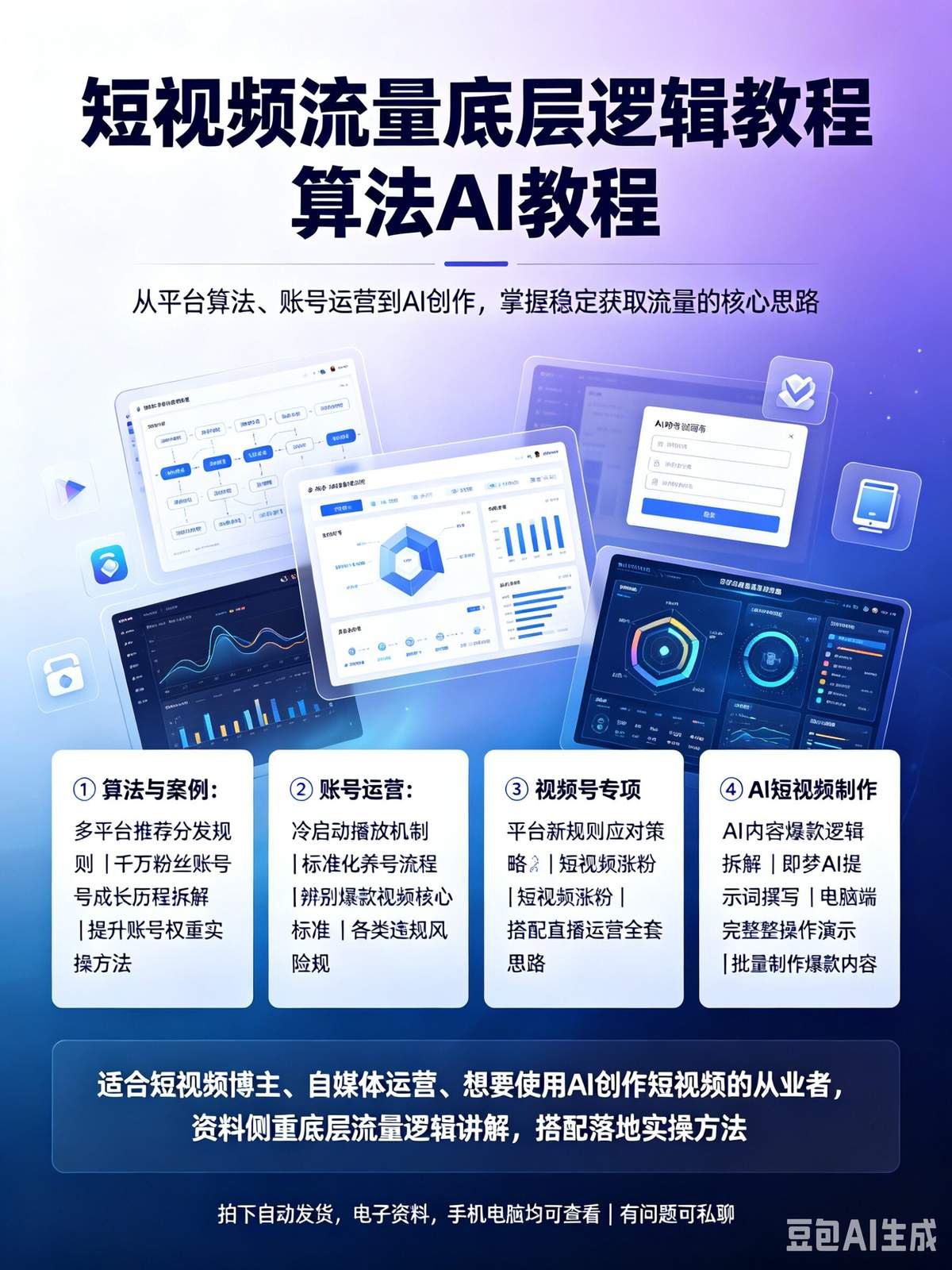 短视频流量底层逻辑教程 算法AI短视频教程 - 详细介绍与使用教程