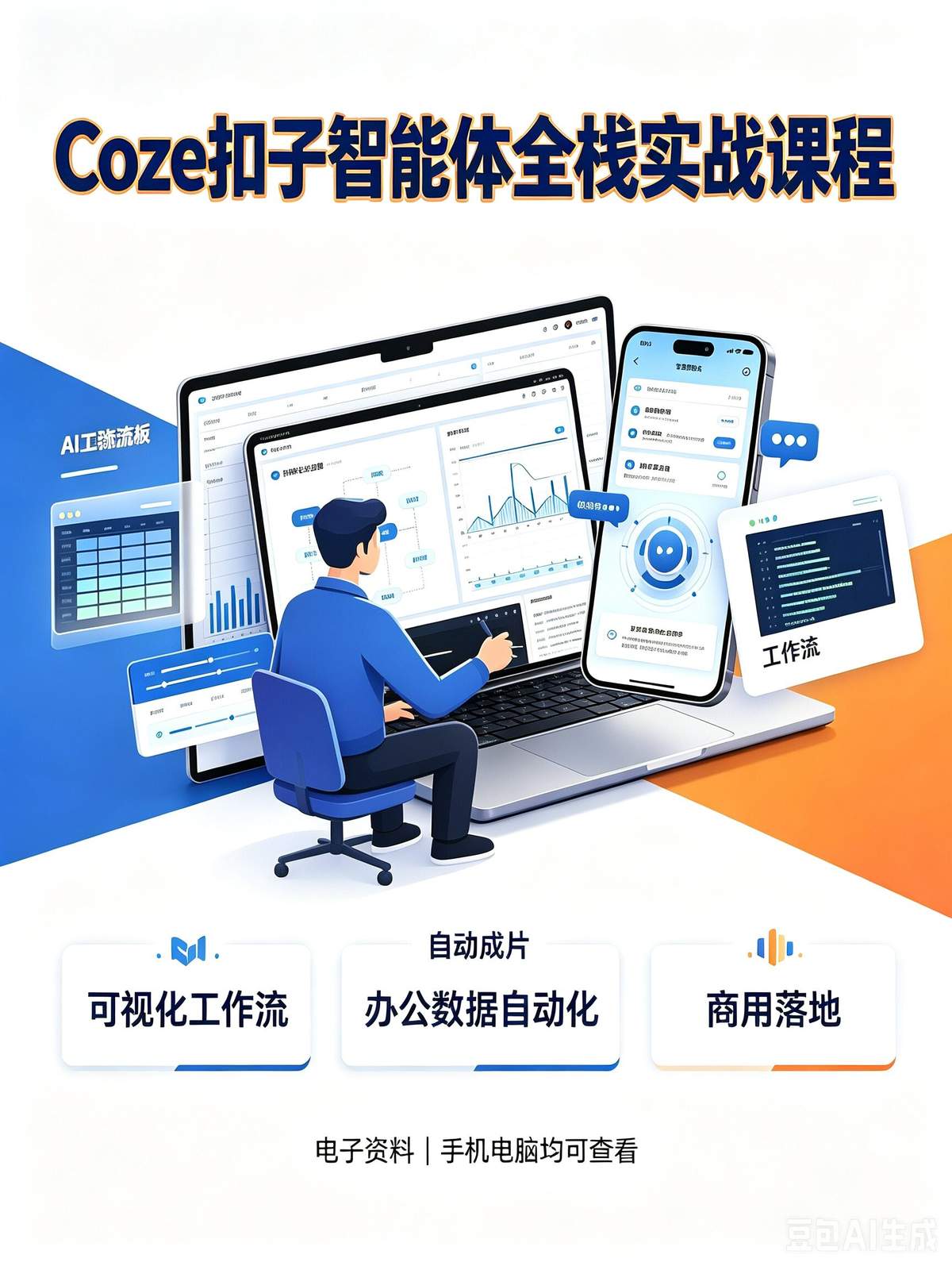 Coze扣子智能体全栈实战教程｜可视化工作流搭建、多媒体自动 - 详细介绍与使用教程