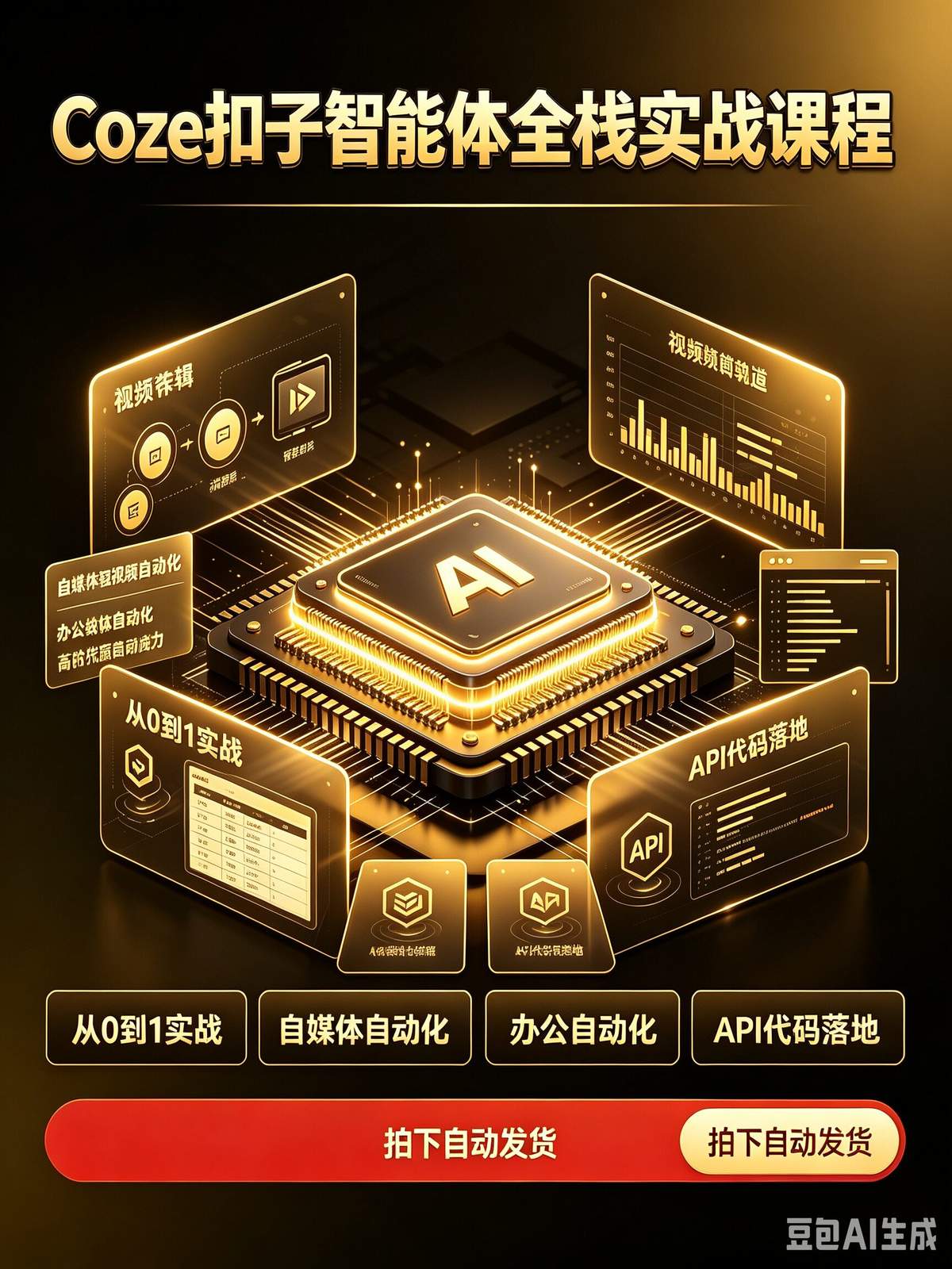 Coze扣子智能体全栈实战教程｜可视化工作流搭建、多媒体自动 - 详细介绍与使用教程