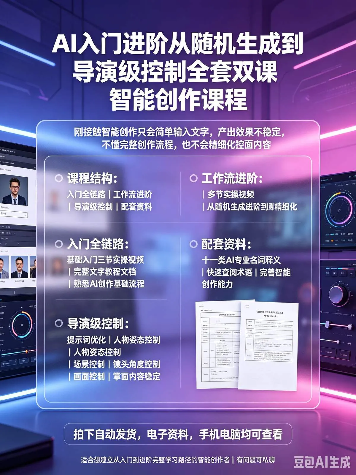 AI 创作从随机生成到导演级控制系统教程 入门到高阶-木木暖资源站