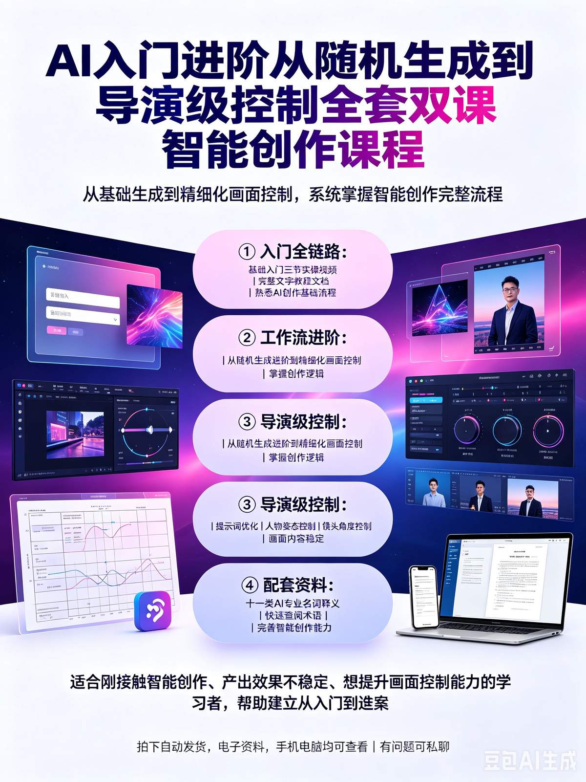 AI 创作从随机生成到导演级控制系统教程 入门到高阶