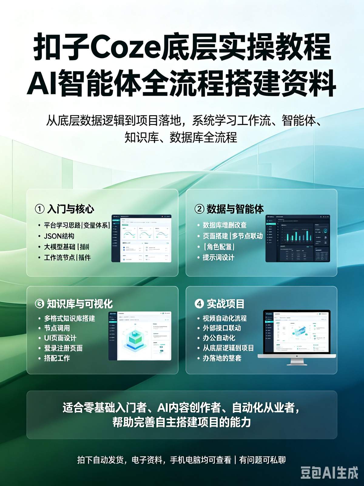 扣子Coze底层实操教程 AI智能体全流程搭建资料
