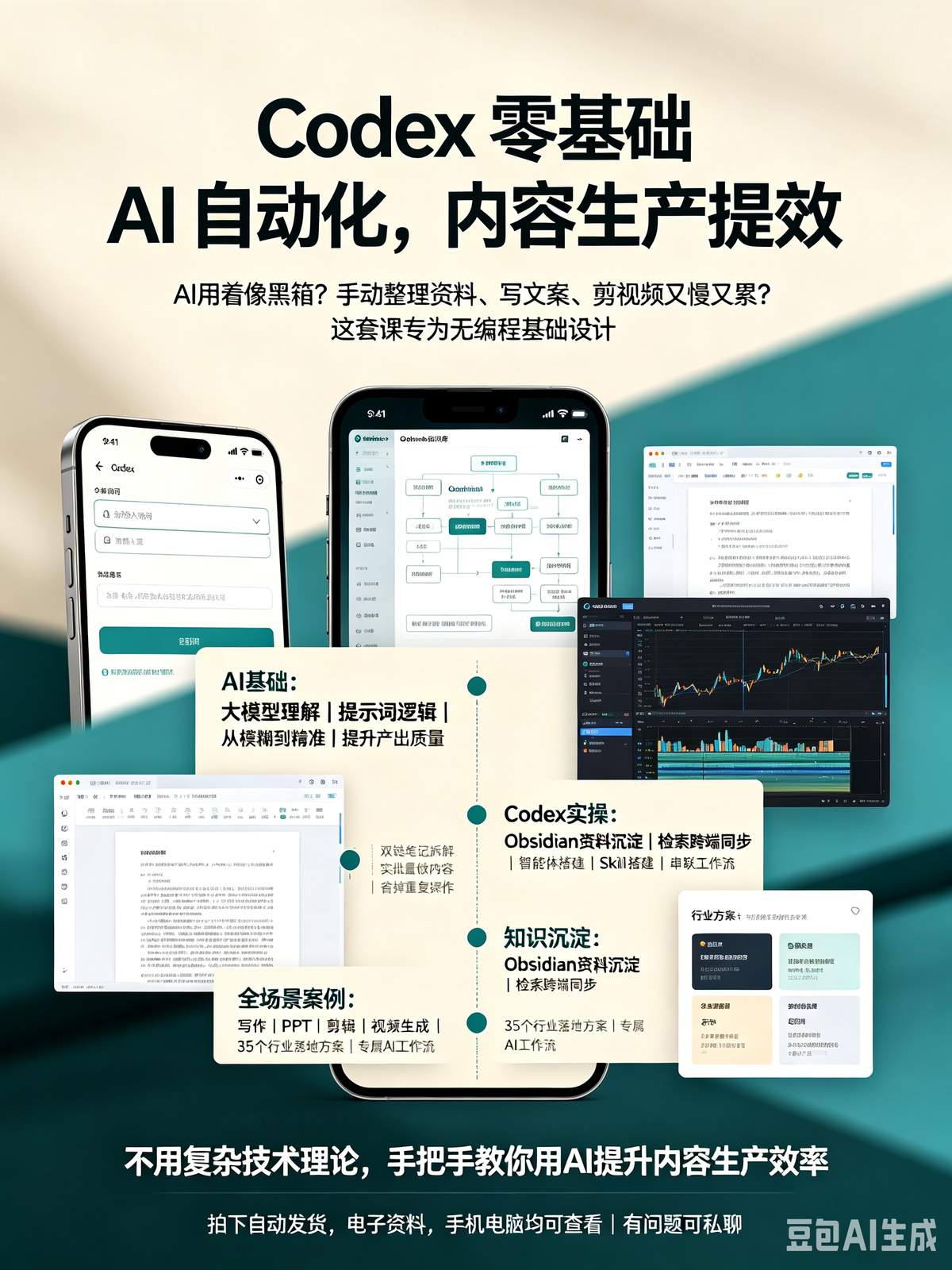 Codex +obsidian零基础 AI 自动化视频教程，