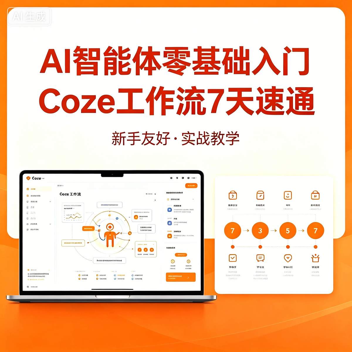 COZE教程 扣子工作流教程 COZE应用教学视频智能体课程
