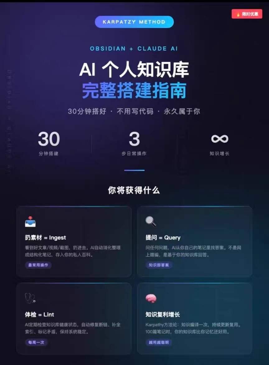 Obsidian+Claude知识库搭建 - 详细介绍与使用教程