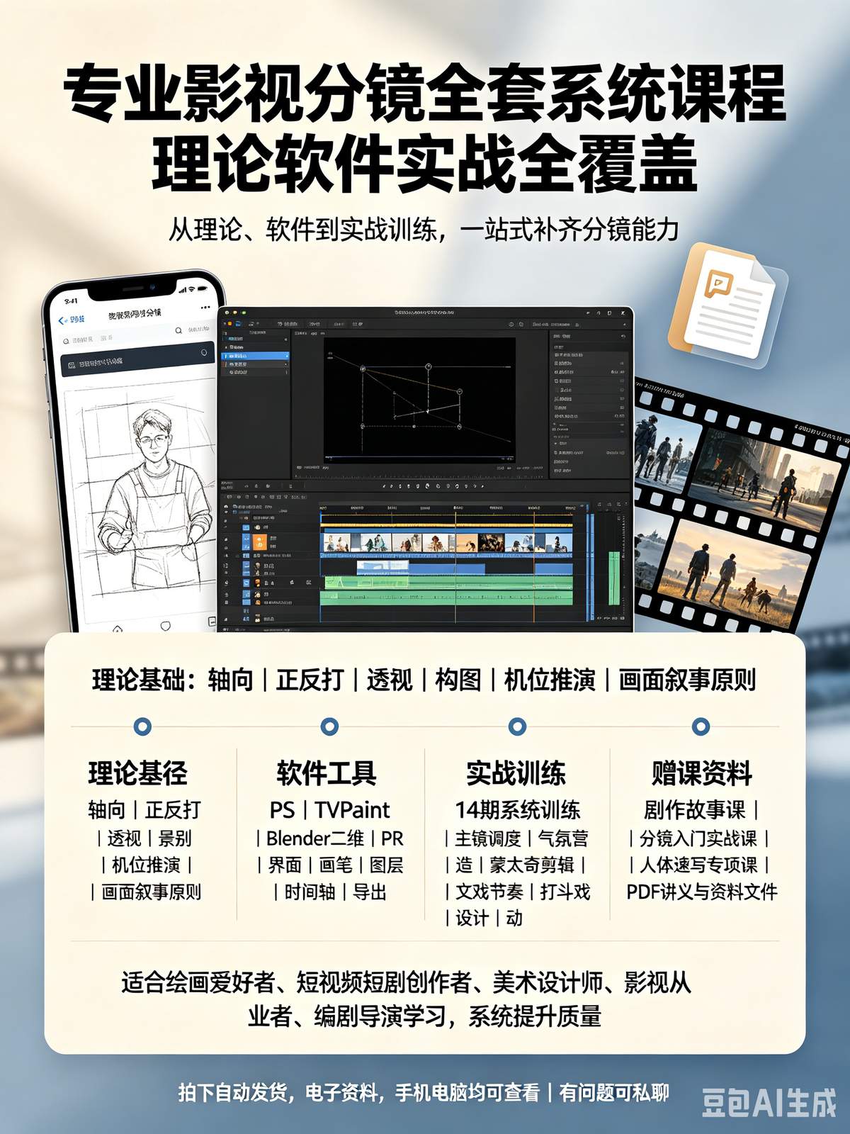 专业影视分镜全套系统课程 理论软件实战全覆盖-木木暖资源杂货铺