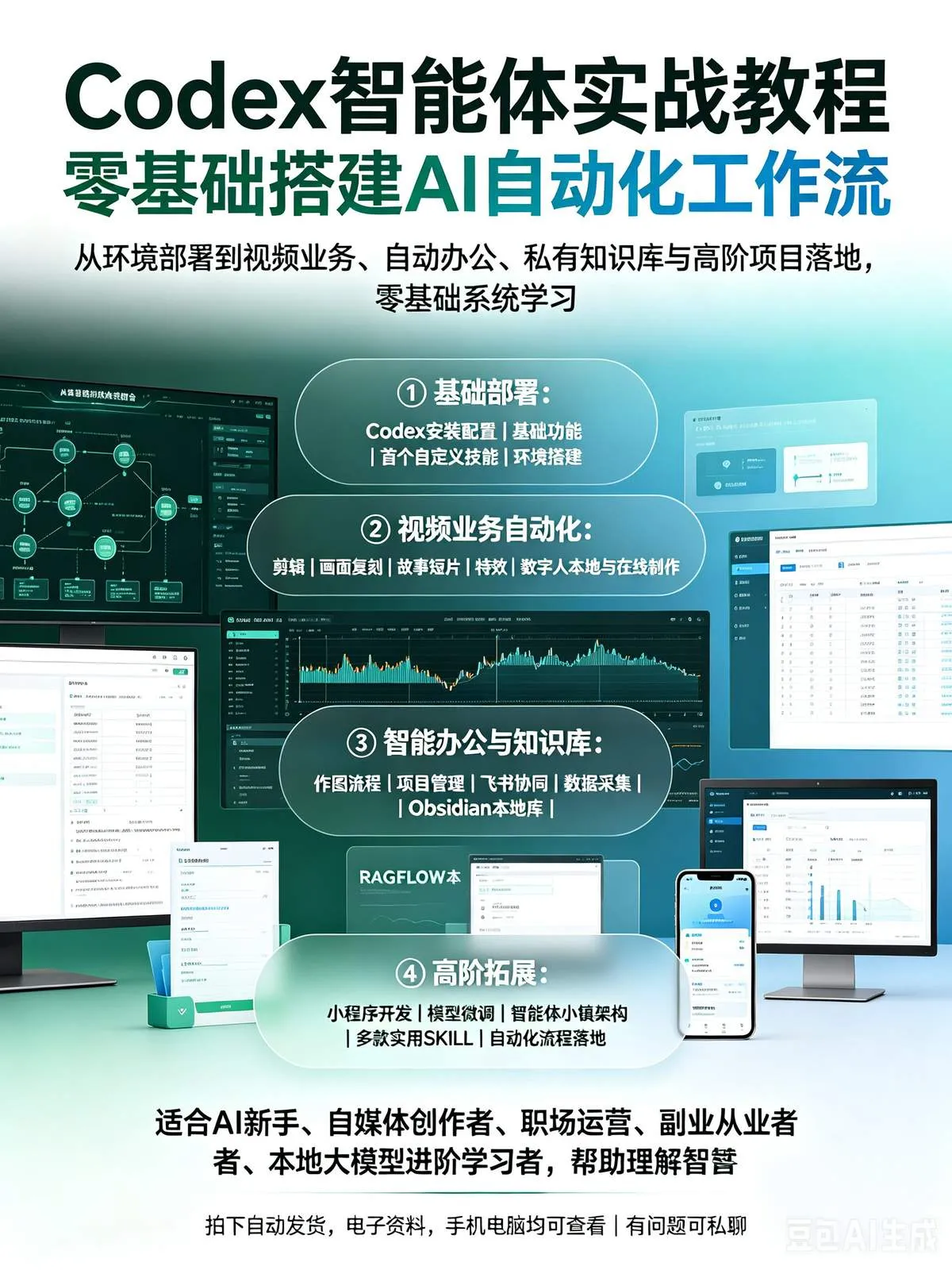 零代码AI智能体实战课-木木暖资源站