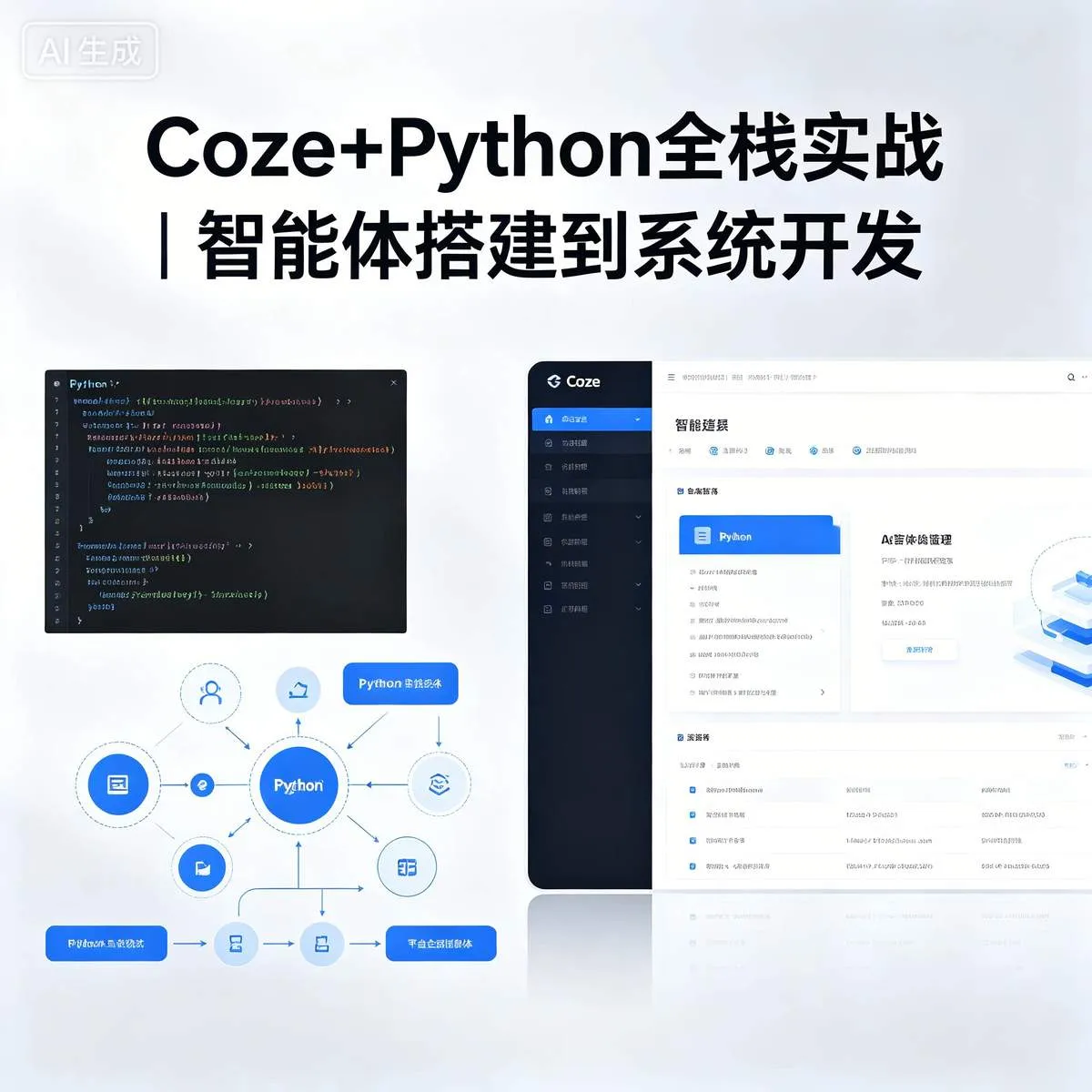 Coze+Python智能体全栈实战｜智能体搭建到系统开发-木木暖资源站