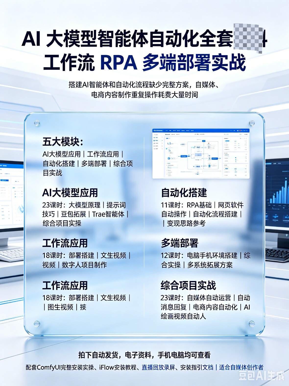 AI智能体+ComfyUI教程 AI自动化工作流RPA全流程 - 详细介绍与使用教程