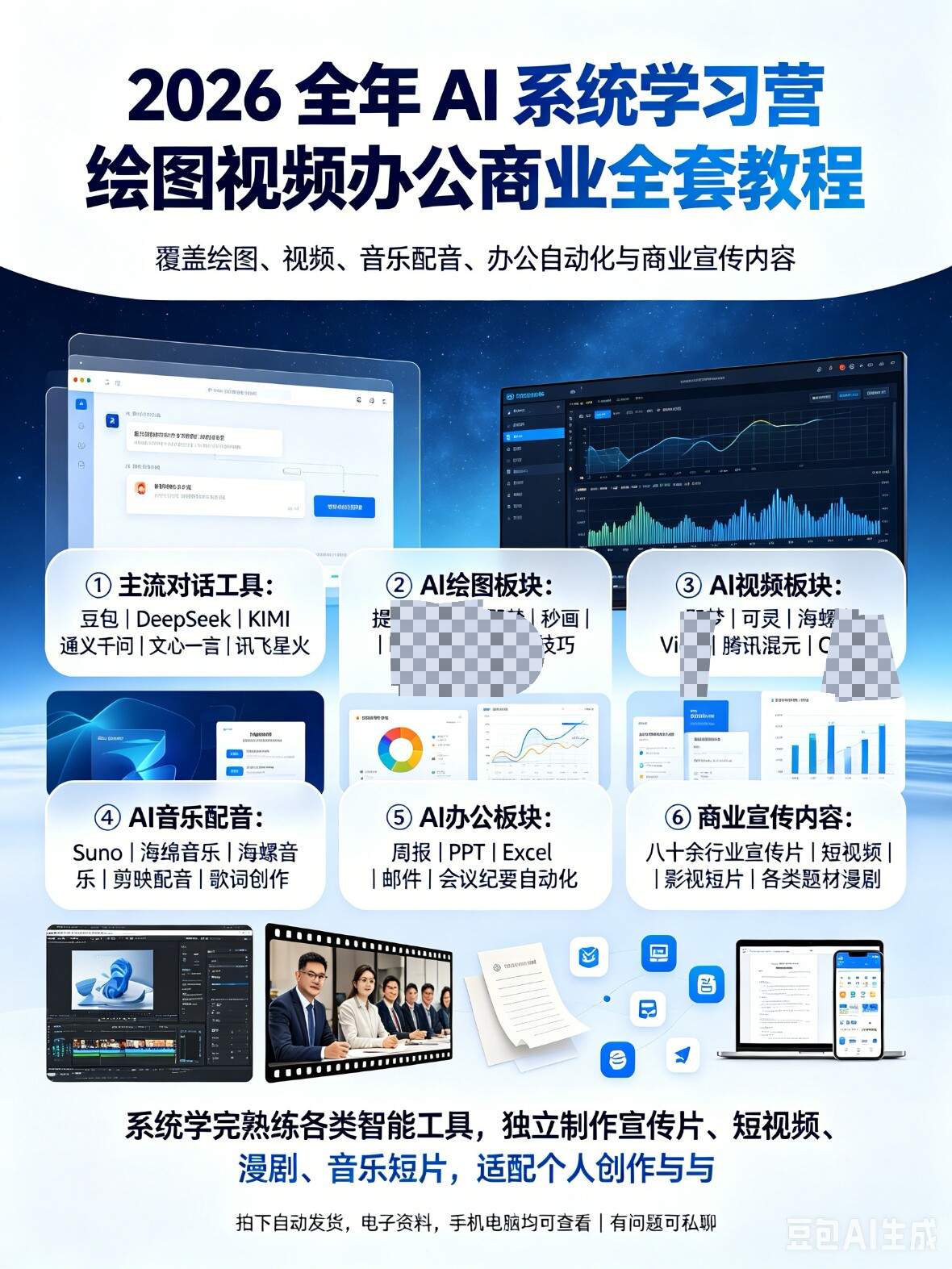AI全领域实战系统课2026 绘图视频商业变现完整教学-木木暖资源杂货铺