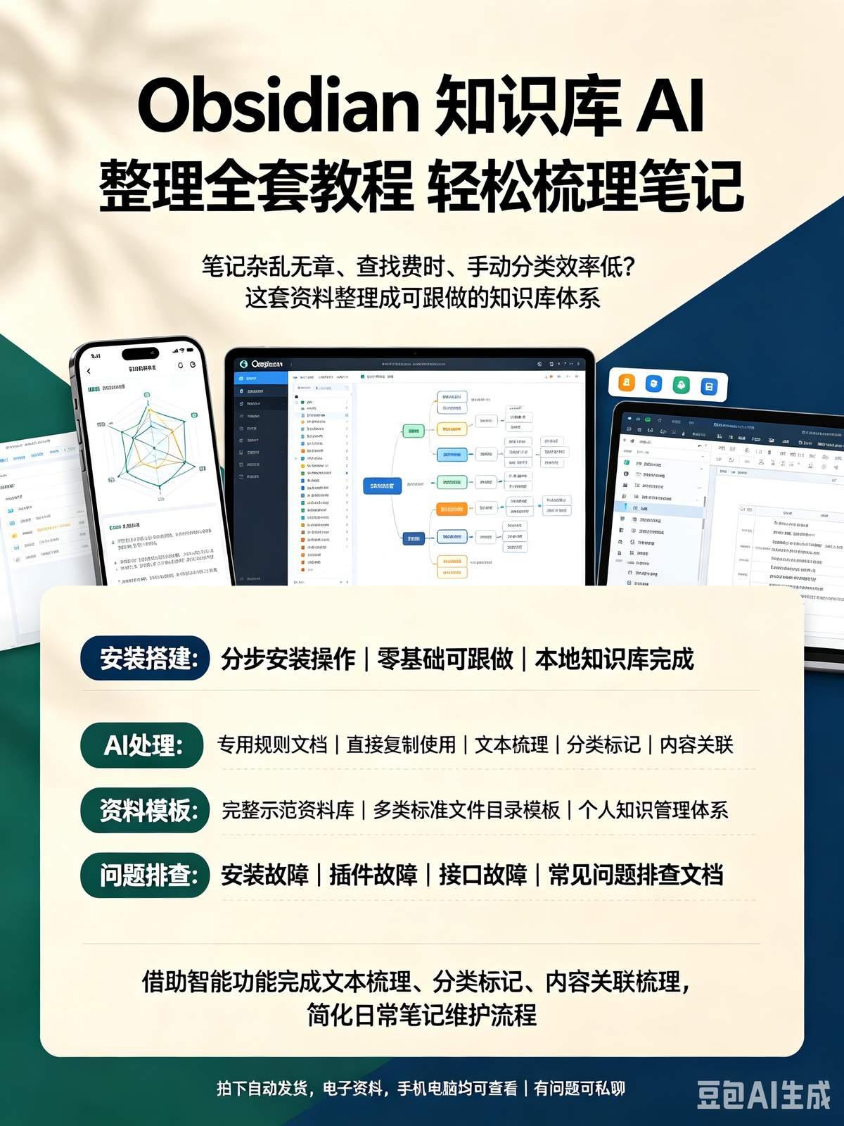 Obsidian 知识库 AI 整理全套教程轻松梳理笔记